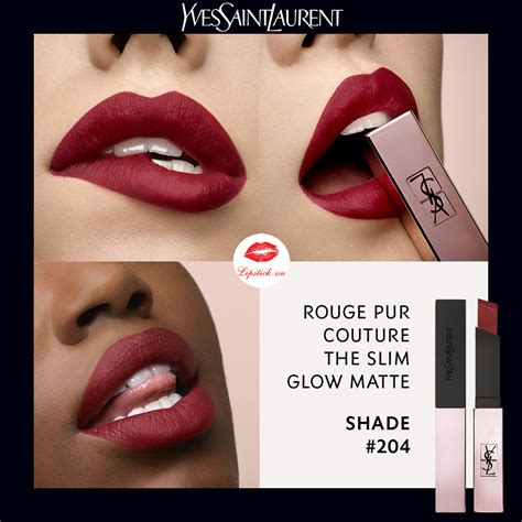 ysl the slim glow matte 204|The Slim Glow Matte Lipstick .